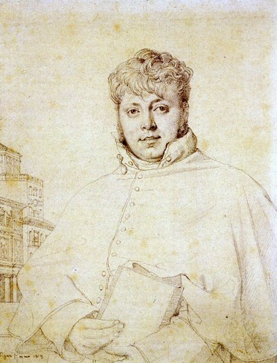 French Architect Auguste Guenepin by Jean Auguste Dominique Ingres